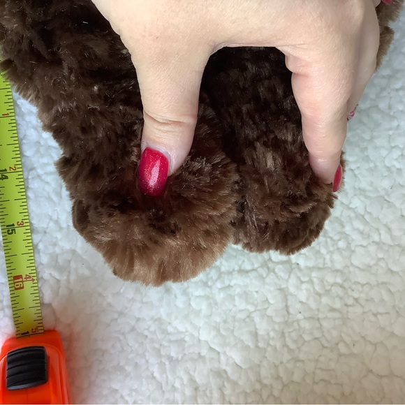 GANZ 16 inch Sprinkles Brown Bear with Bow Plush Stuffed Animal Toy - Picture 4 of 7